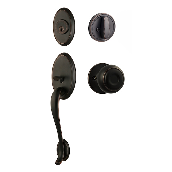 Sure-Loc Hardware Sure-Loc Hardware Aspen Handleset, Juniper Handleset Trim, Vintage Bronze AN507-JN 11P - main